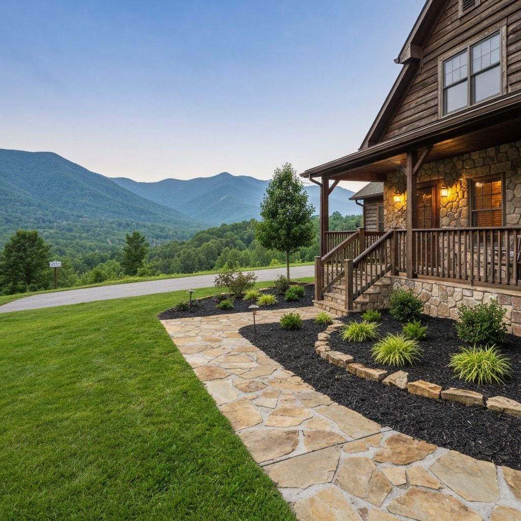 Cabin landscaping