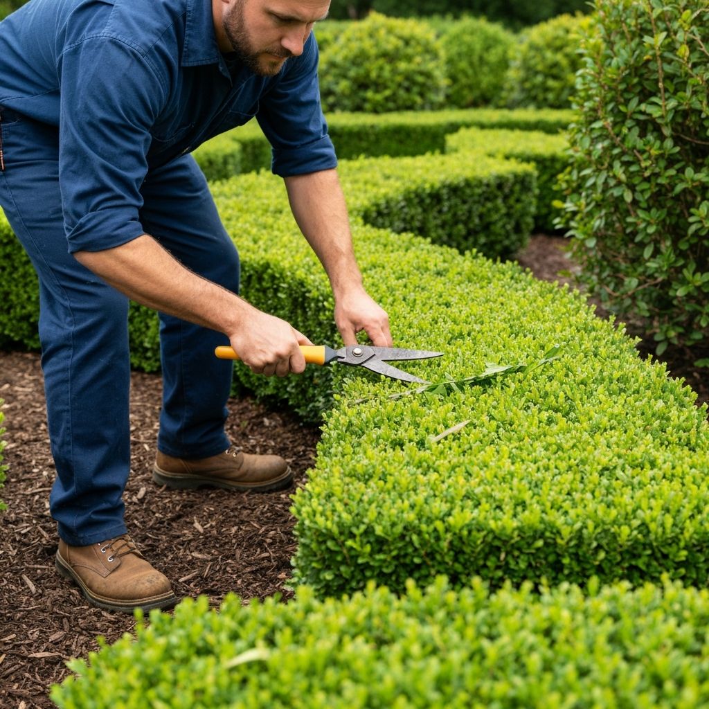 Professional landscaping work